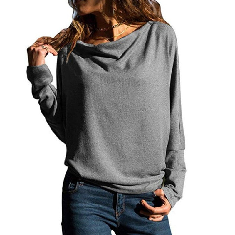 Women's Sleeve T-shirt Base Shirt Solid Color Blouses