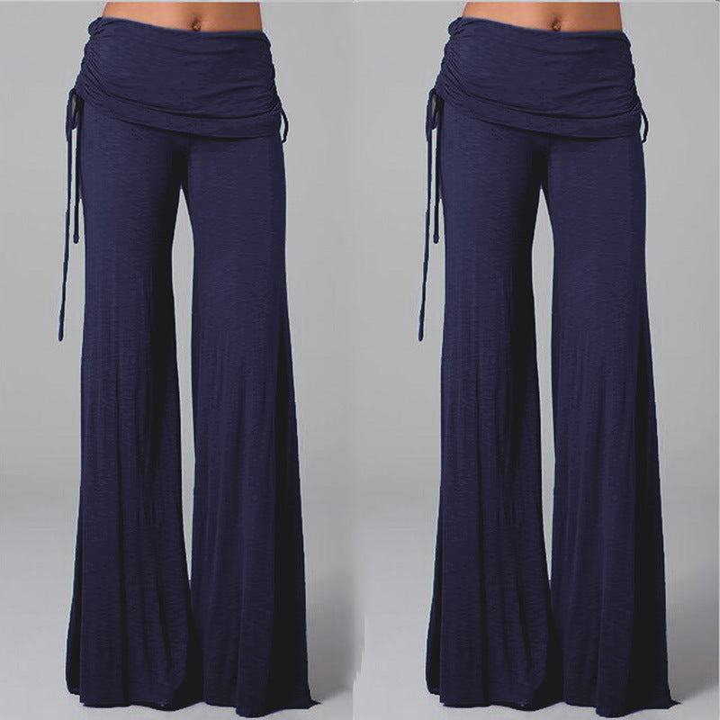 Creative Autumn Loose Flared Wide-leg Trousers Pants