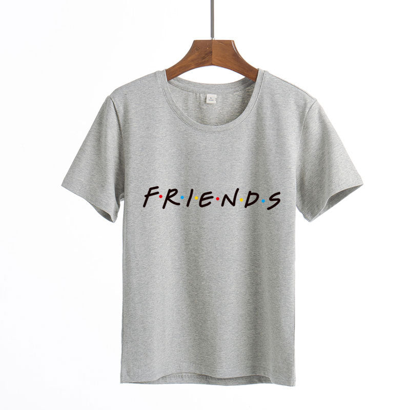 T-shirt glamour et charmant avec lettres imprimées pour femmes