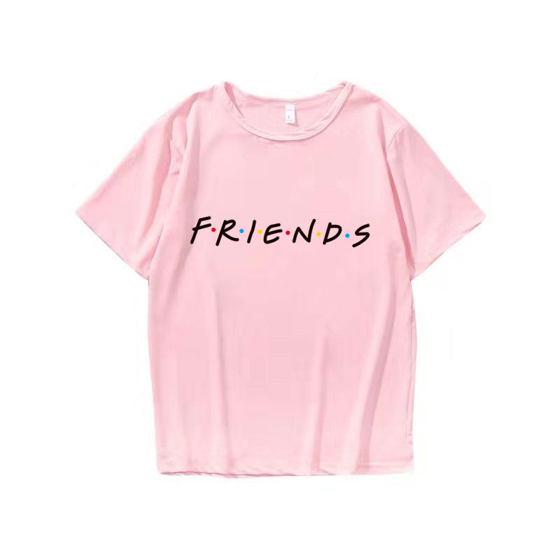 T-shirt glamour et charmant avec lettres imprimées pour femmes