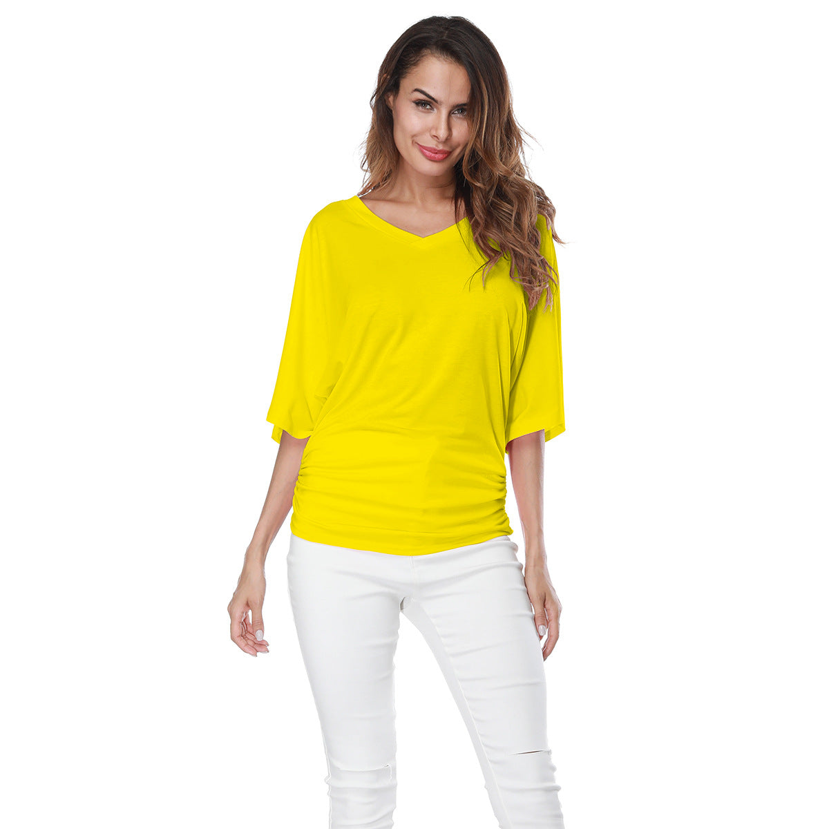 Women's Loose-fitting Batwing Sleeve Shirt Fashion T-shirt Blouses