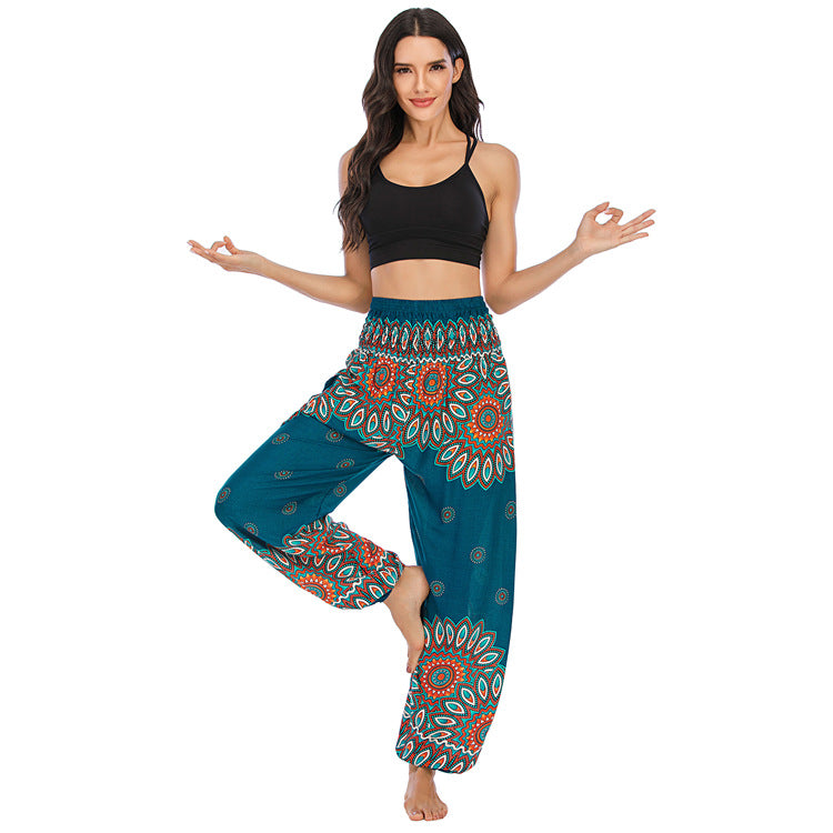 Graceful Thailand Bohemian Yoga Bloomers Trousers Pants