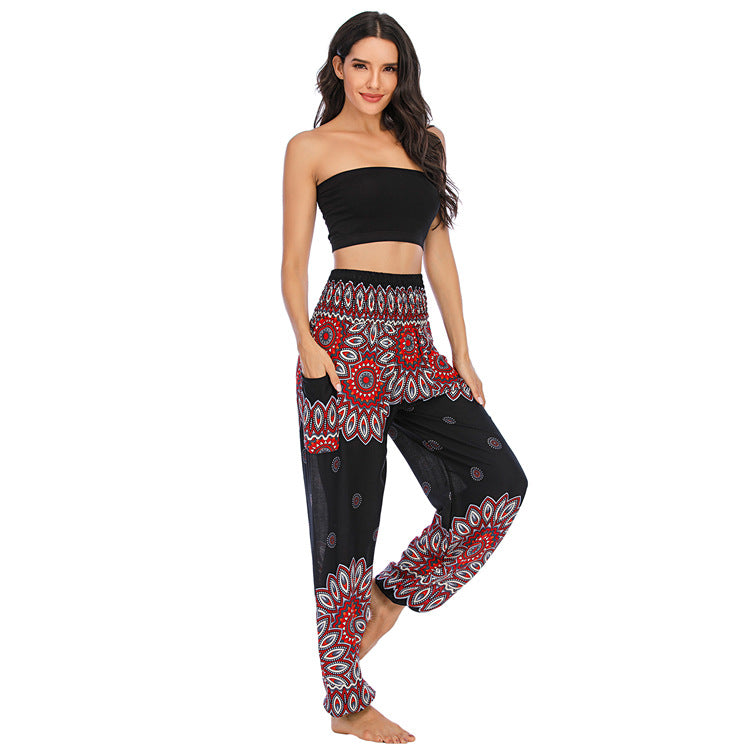 Pantalon de yoga bohémien thaïlandais gracieux