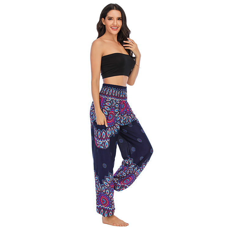 Graceful Thailand Bohemian Yoga Bloomers Trousers Pants