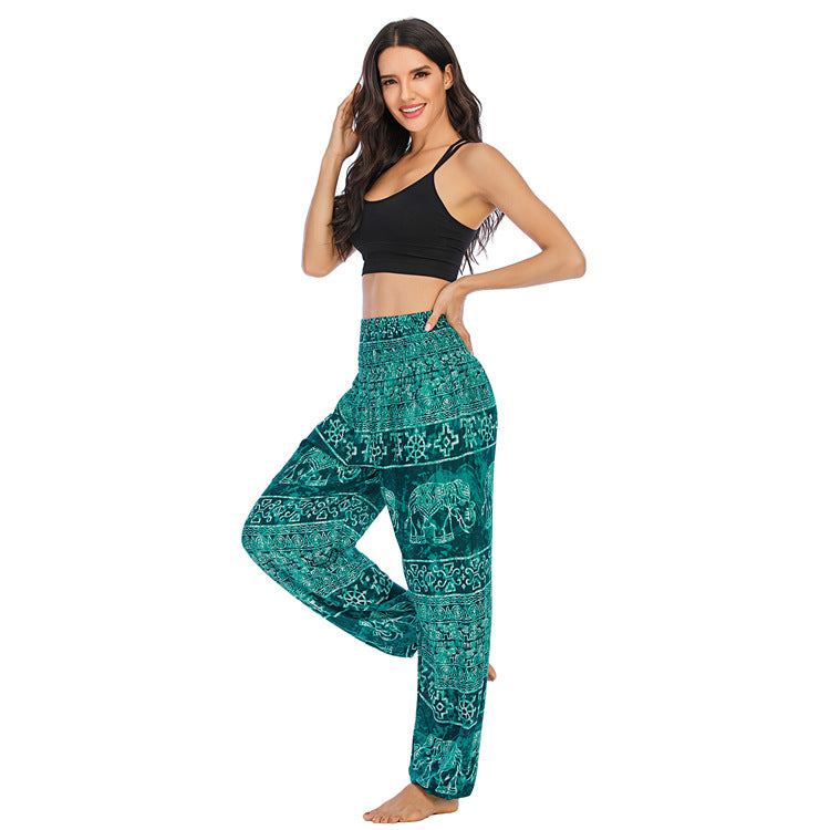 Attractive Elephant Yoga Bloomers Casual Trousers Pants