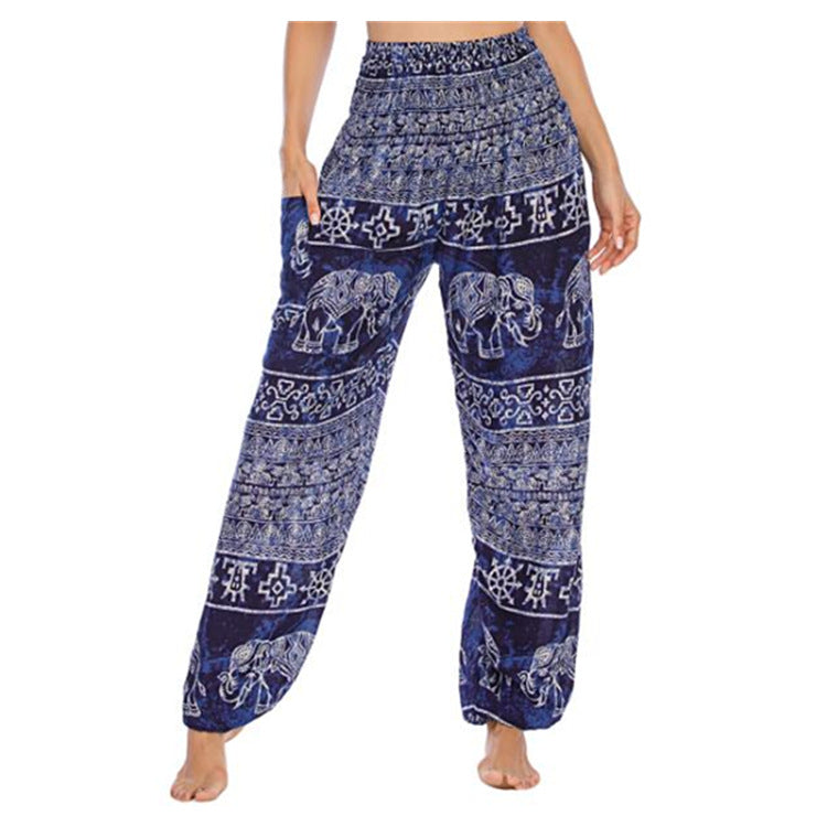 Attractive Elephant Yoga Bloomers Casual Trousers Pants