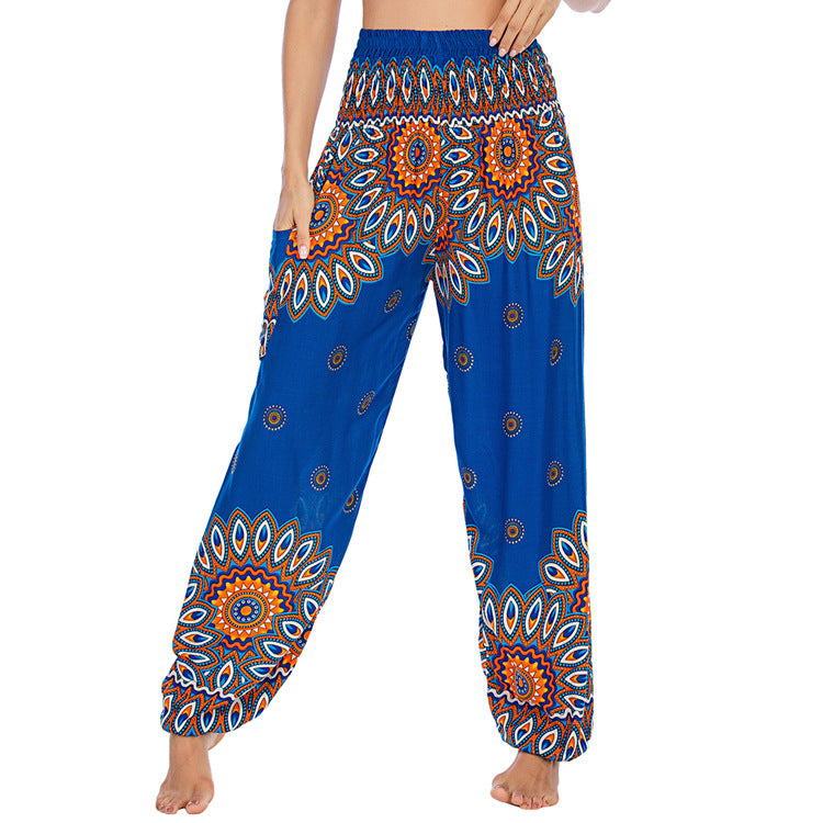 Graceful Thailand Bohemian Yoga Bloomers Trousers Pants