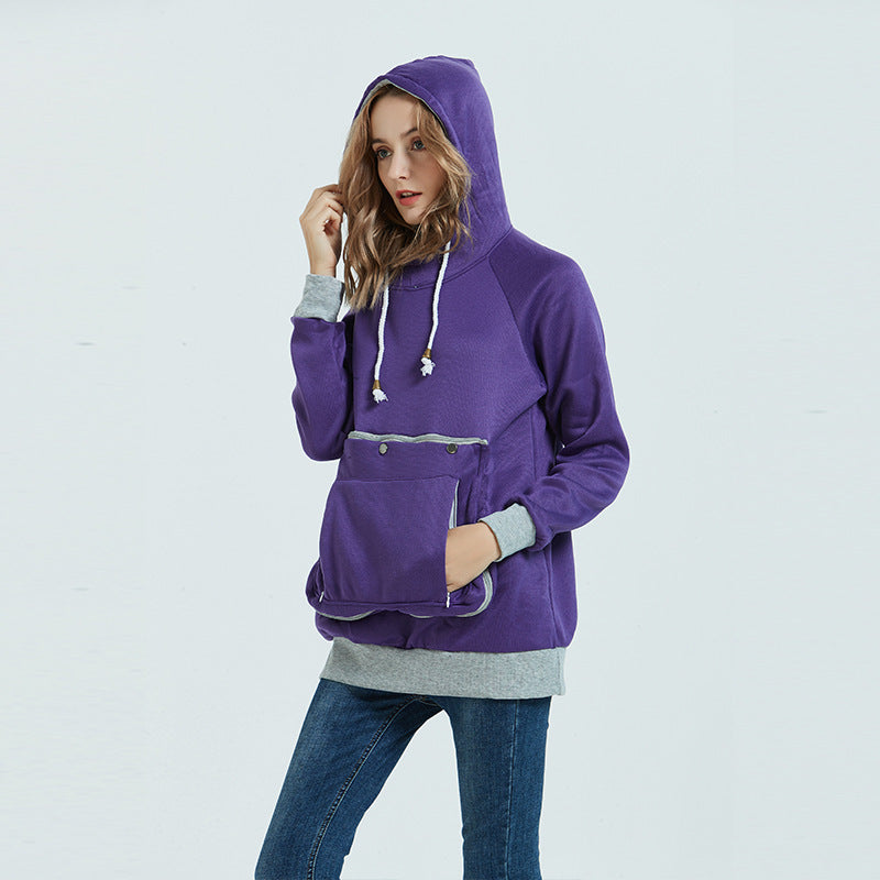 Women's Hooded For Pullover And Fleece Loose Sweaters