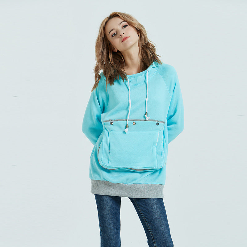 Women's Hooded For Pullover And Fleece Loose Sweaters