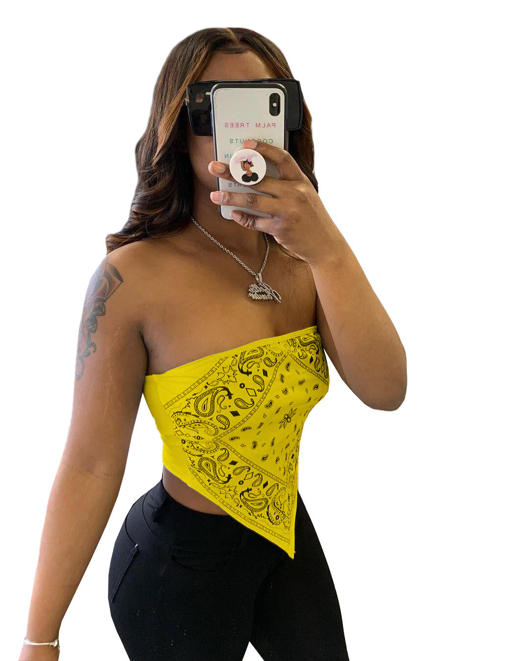 Trendy Women's Nightclub Sexy Printed Tube Tops