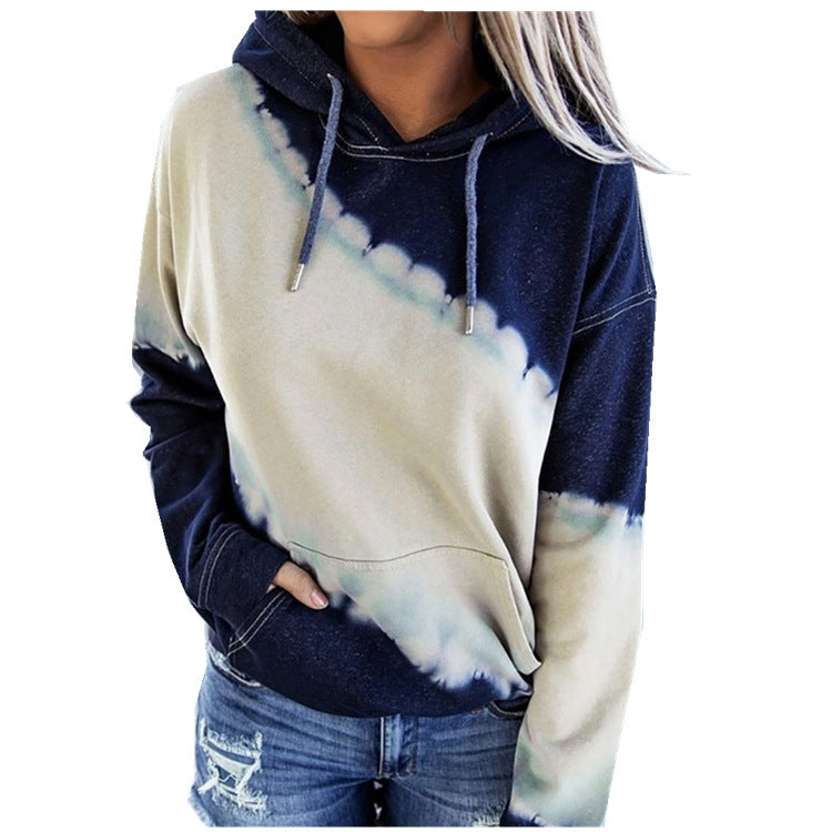 Women's Hooded Gradient British Long-sleeved Loose Positioning Sweaters