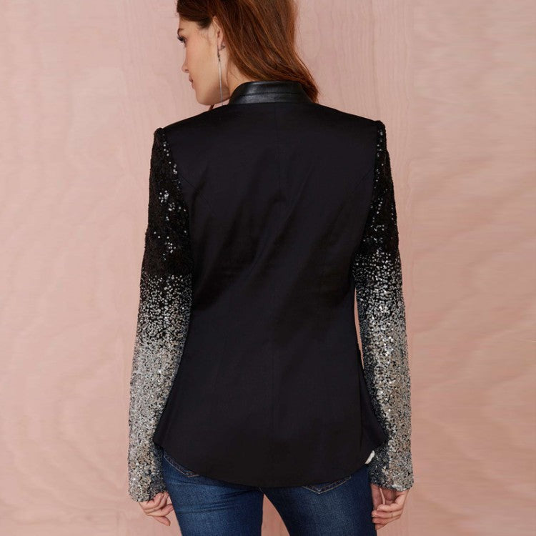 Popular Women's Sequined Slim-fit Casual Small Suits