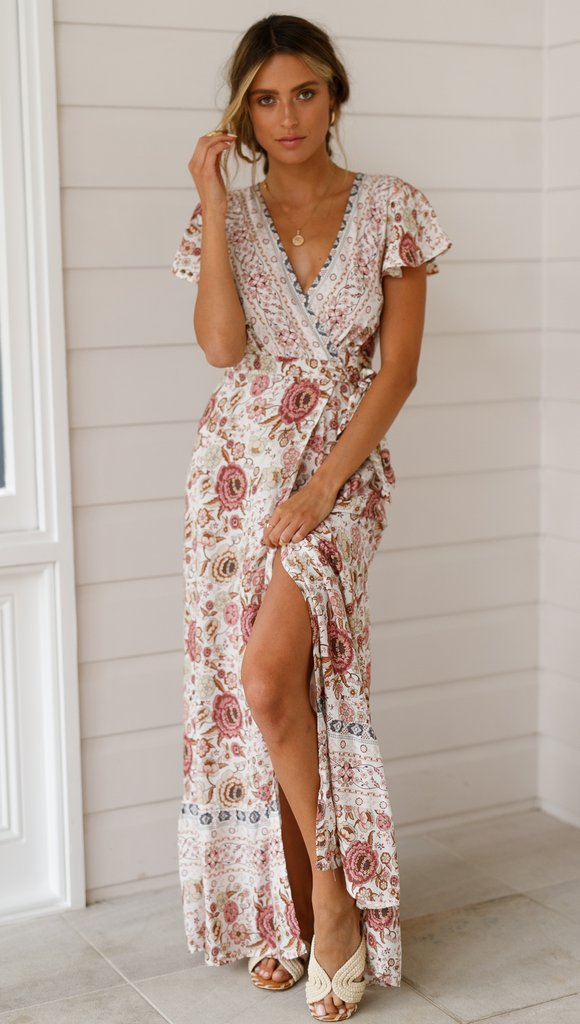 Women's Summer Casual Holiday Floral Print Dress Dresses