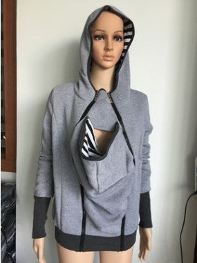 Slouchy Women's Trendy Fashion Three-in-one Hooded Sweaters