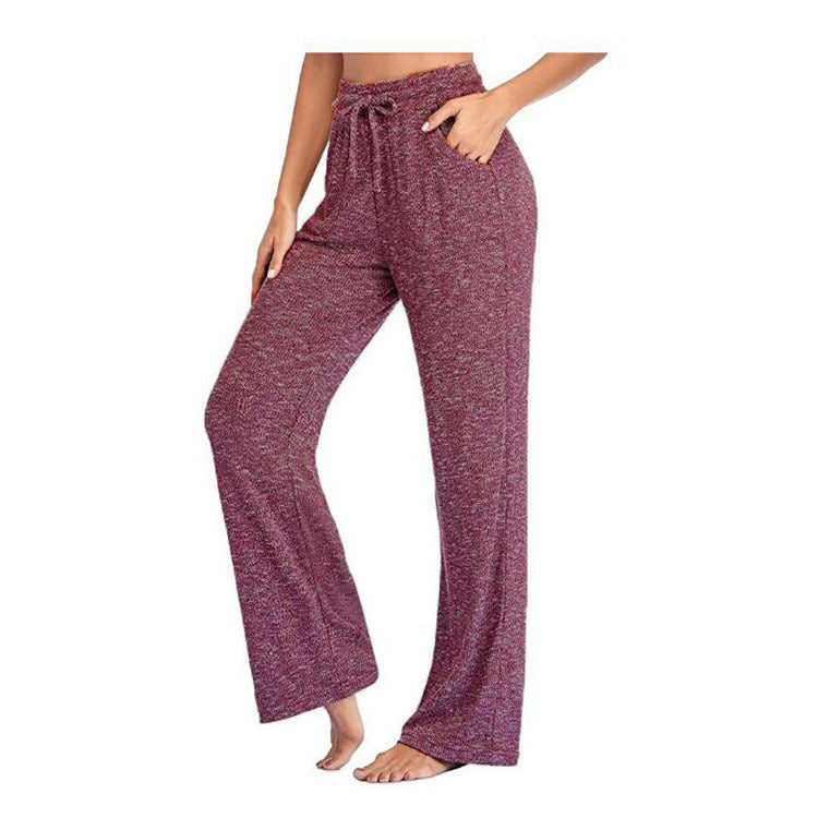 Stylish Women's Casual Yoga Trousers Wide-leg Pants