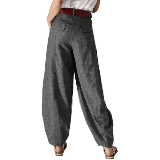 Women's Solid Color High Waist Wide Leg Pants