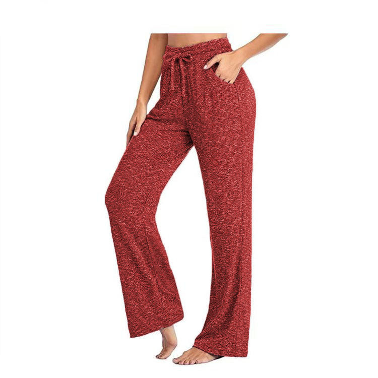 Stylish Women's Casual Yoga Trousers Wide-leg Pants