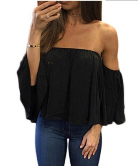 Attractive Women's Classy Popular Chiffon T-shirt Blouses