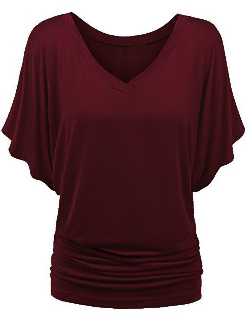 Women's Classic Loose Batwing Sleeve T-shirt Blouses