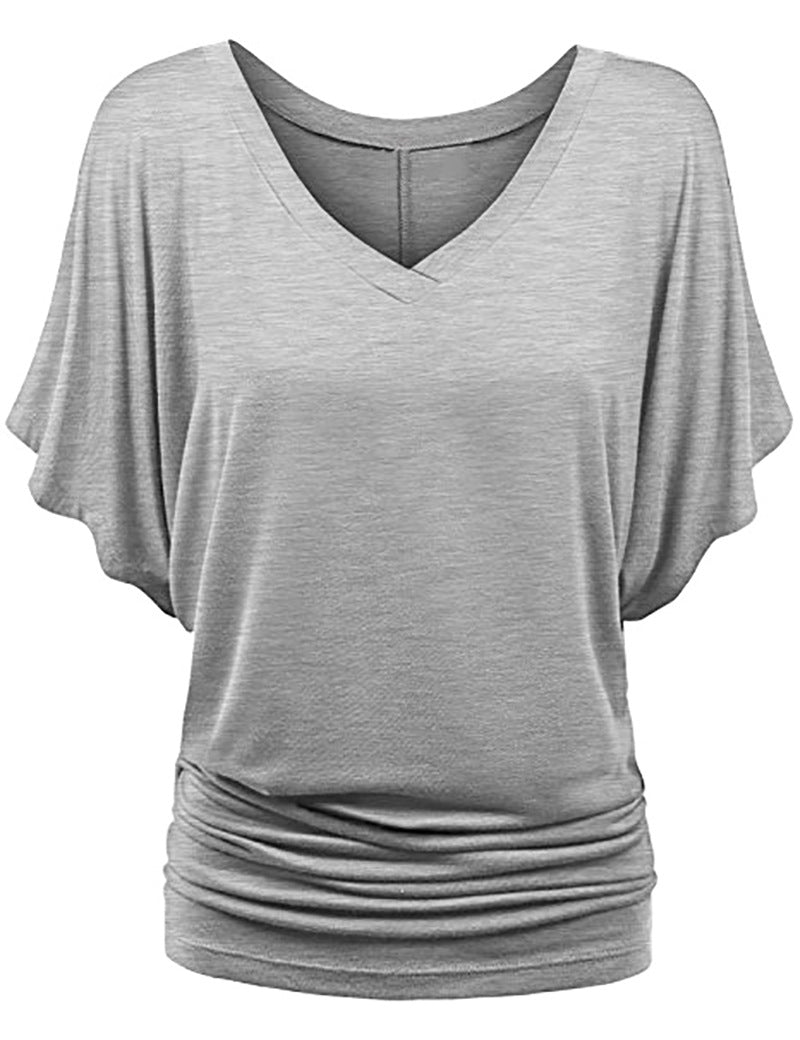 Women's Classic Loose Batwing Sleeve T-shirt Blouses