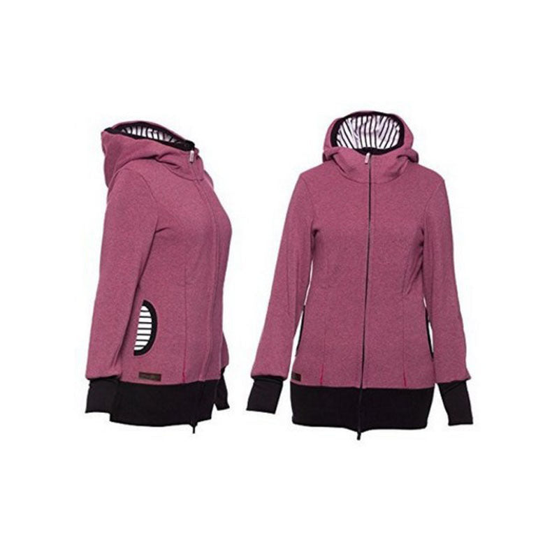 Slouchy Women's Trendy Fashion Three-in-one Hooded Sweaters