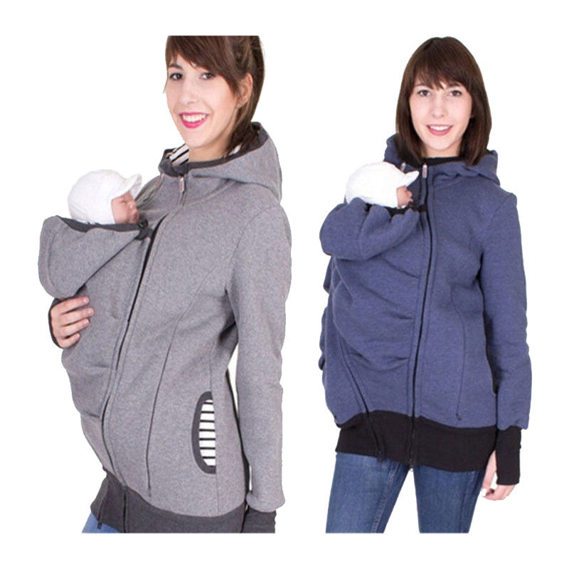 Slouchy Women's Trendy Fashion Three-in-one Hooded Sweaters