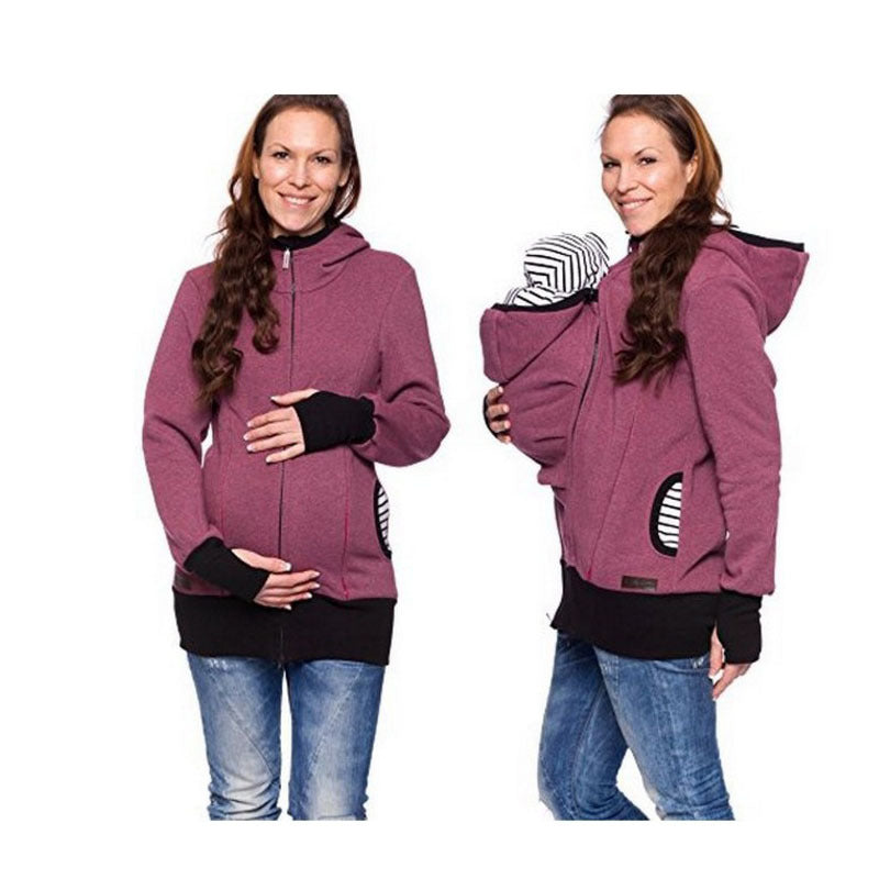 Slouchy Women's Trendy Fashion Three-in-one Hooded Sweaters