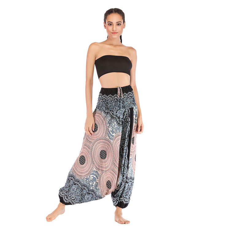 Durable Beautiful Rayon Yoga Bohemian Saggy Pants