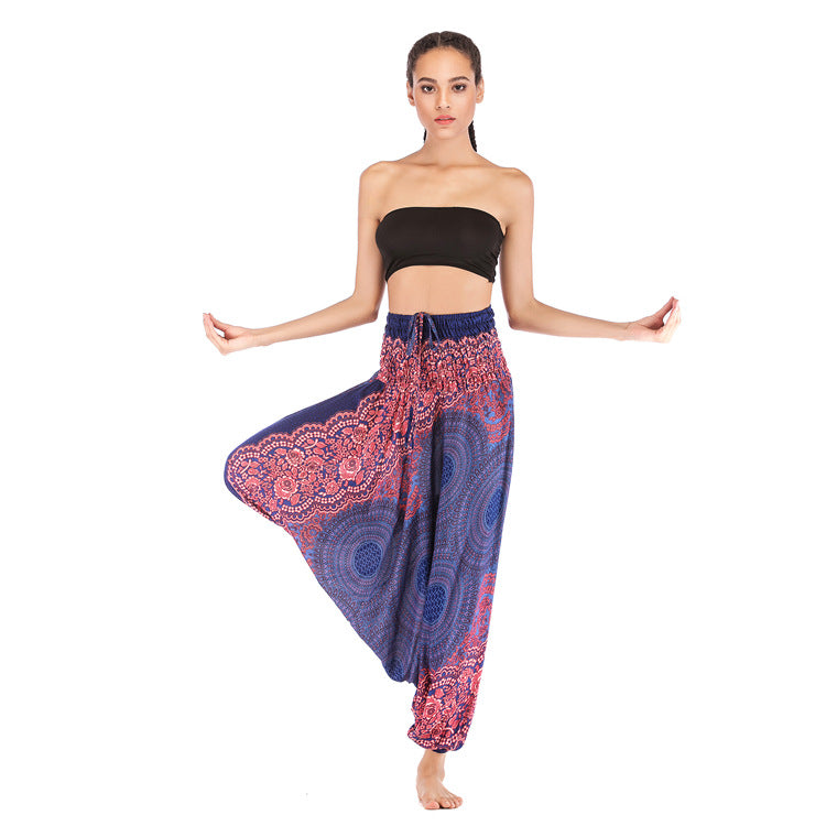 Durable Beautiful Rayon Yoga Bohemian Saggy Pants