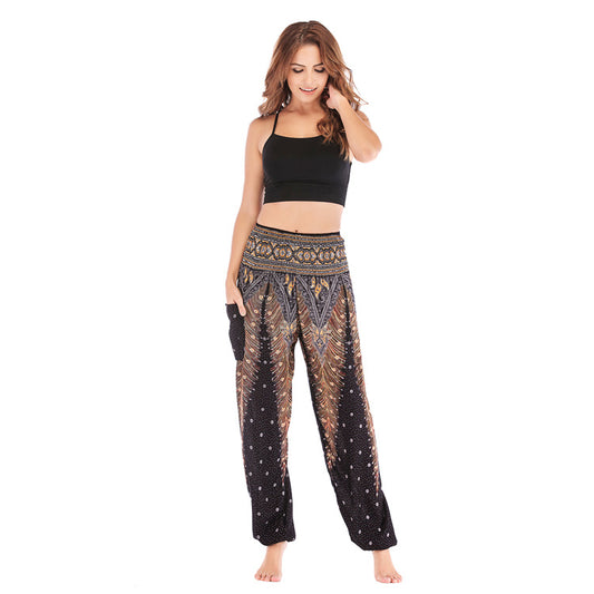 Women's Bohemian Bloomers Yoga Sports Summer Casual Sweatpants