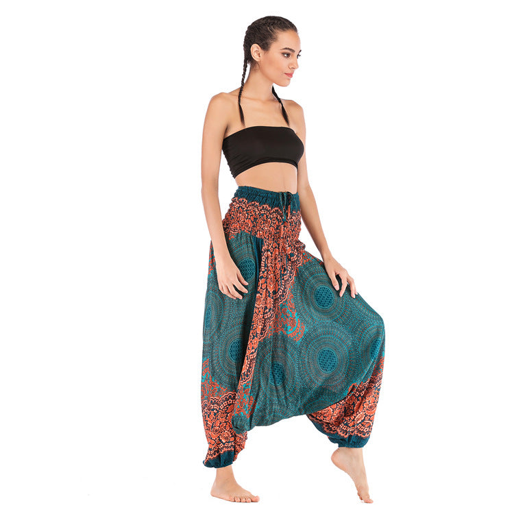 Durable Beautiful Rayon Yoga Bohemian Saggy Pants