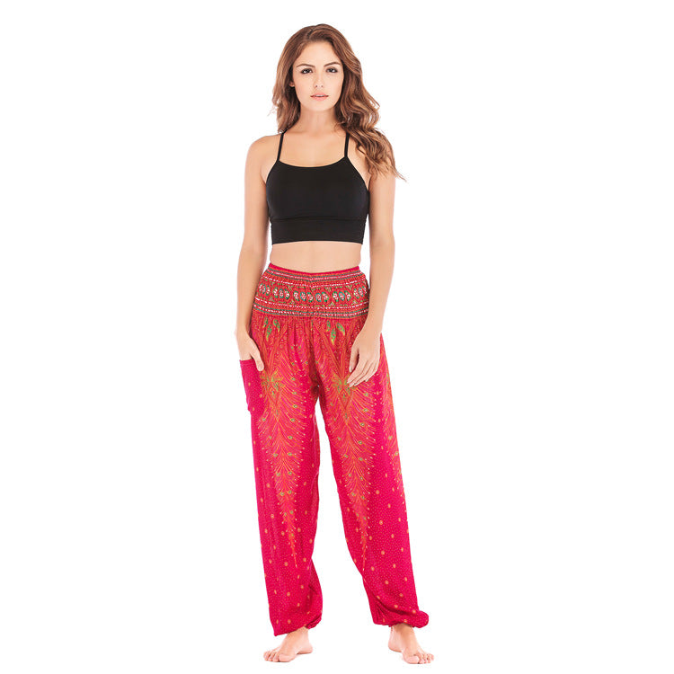 Women's Bohemian Bloomers Yoga Sports Summer Casual Sweatpants