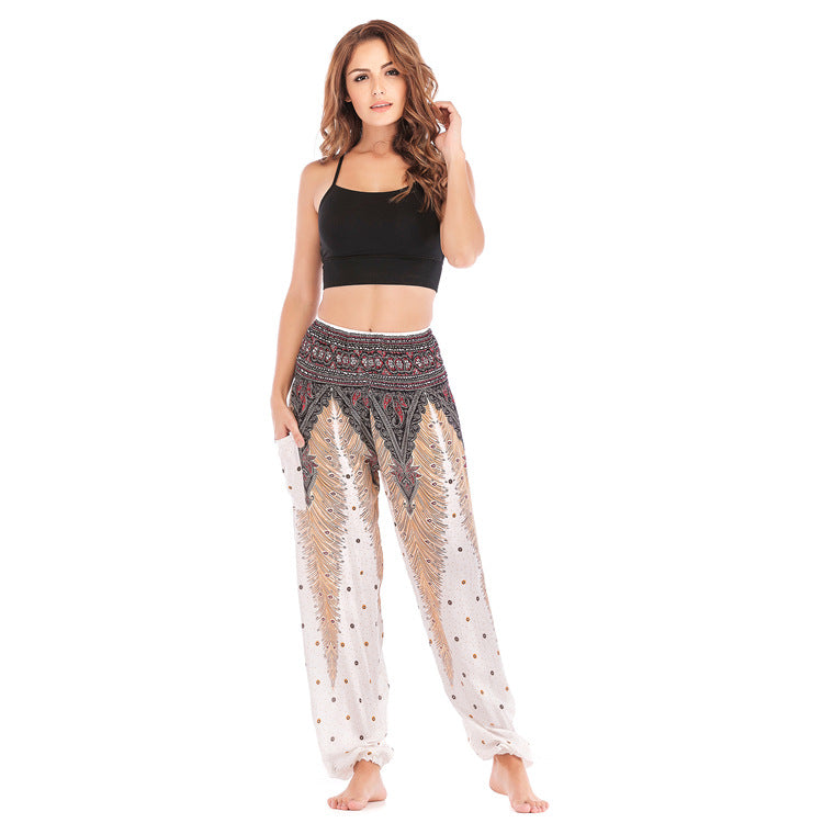 Women's Bohemian Bloomers Yoga Sports Summer Casual Sweatpants