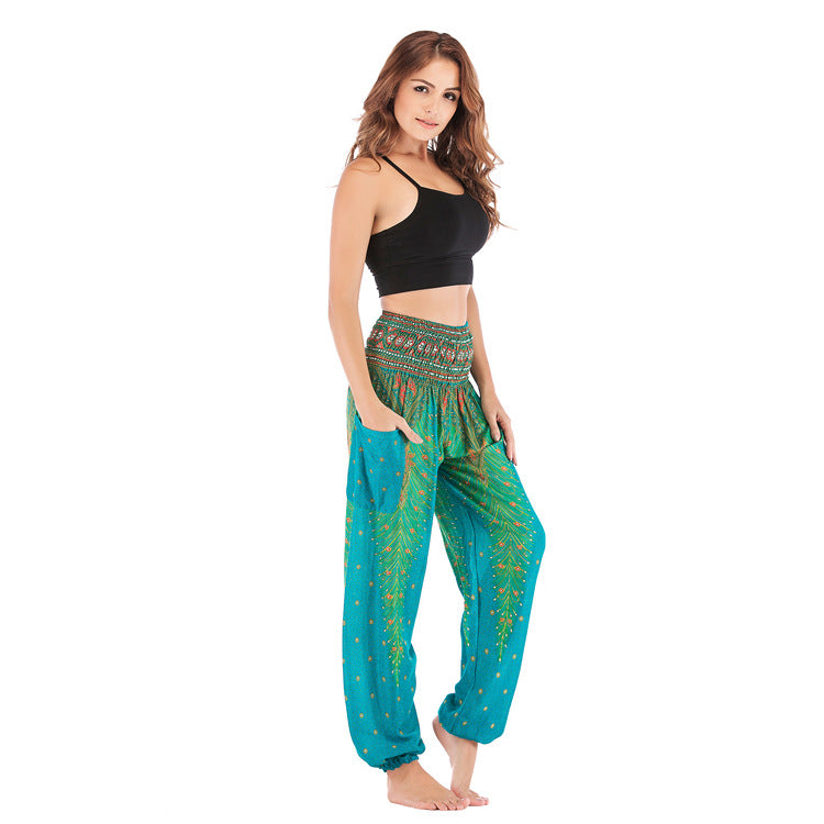 Women's Bohemian Bloomers Yoga Sports Summer Casual Sweatpants