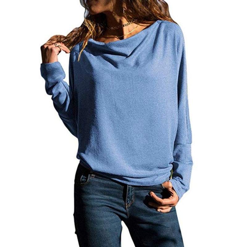 Women's Sleeve T-shirt Base Shirt Solid Color Blouses