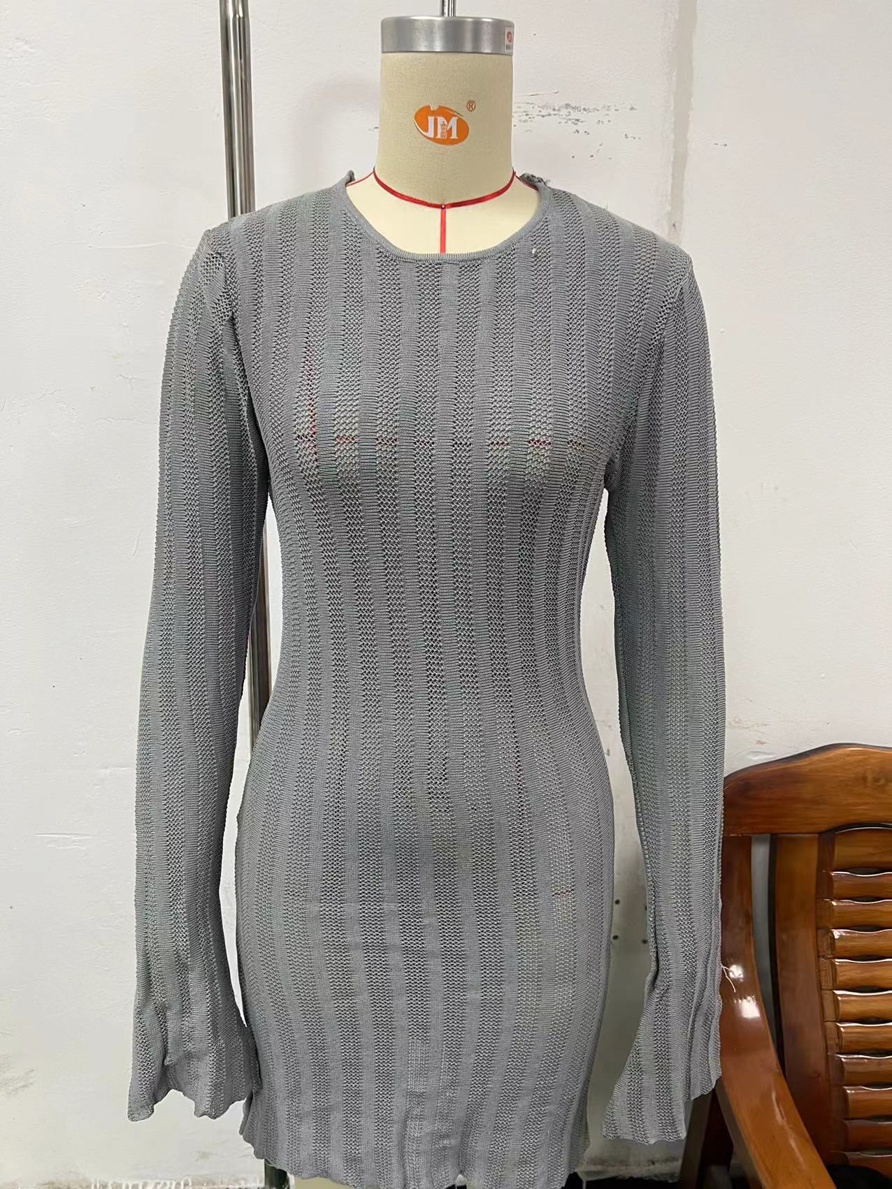 Women's Versatile Sexy Long Sleeve Dress Sweaters