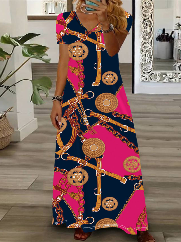 Women's Casual Printed National Fashion Dress Dresses