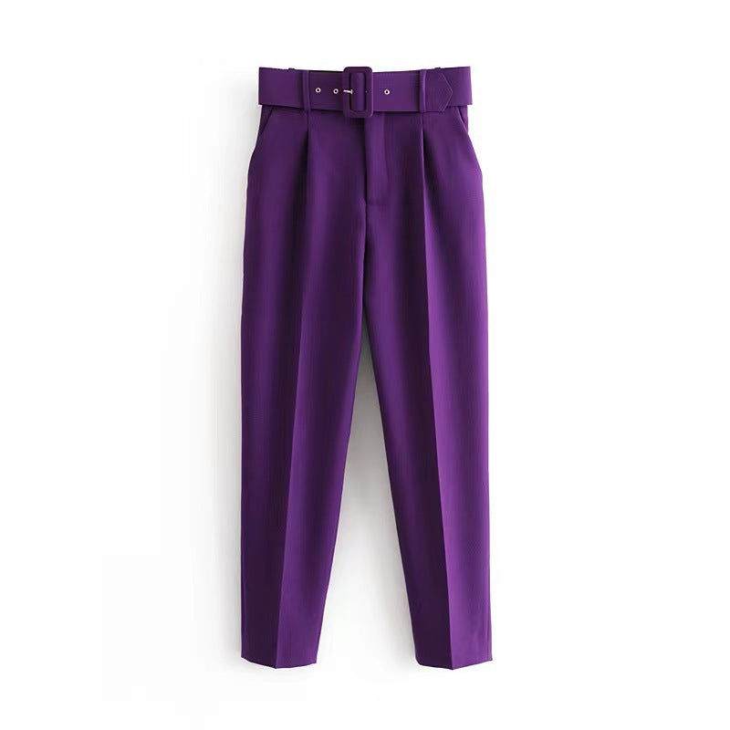 Casual Micro Elastic Slim Fit Figure Flattering Pants