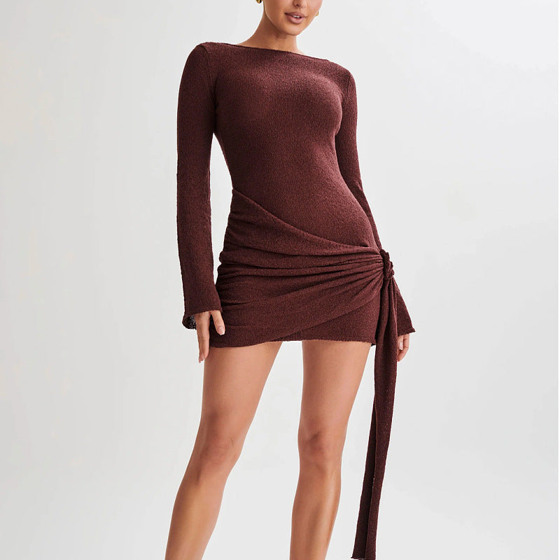 Women's Summer High-grade Sexy Hot Knitted Dress Dresses