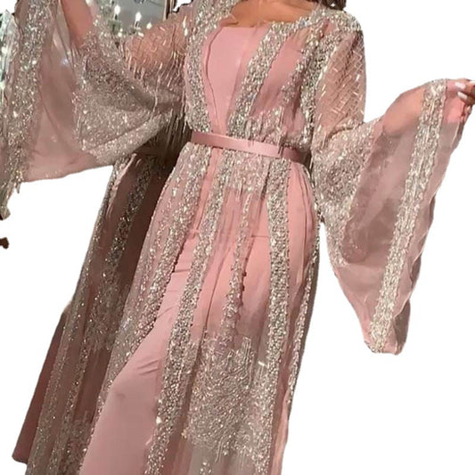 Robe de banquet sexy à grande balançoire pour femmes, robes de mariée