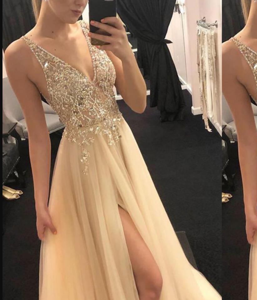 Damen Sommerkleid mit goldenen Nähten, Party- und Hochzeitskleider