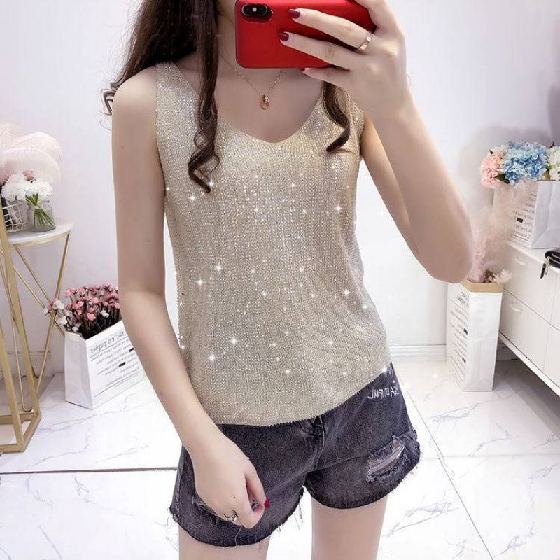 Women's Ice Korean Style Collar Loose Slimming Outside Wear Tops