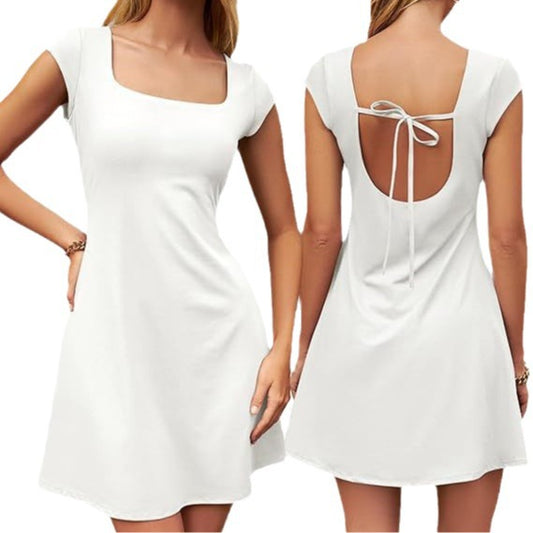 Women's Fashion Slim Sexy Backless Hot One-step Dresses