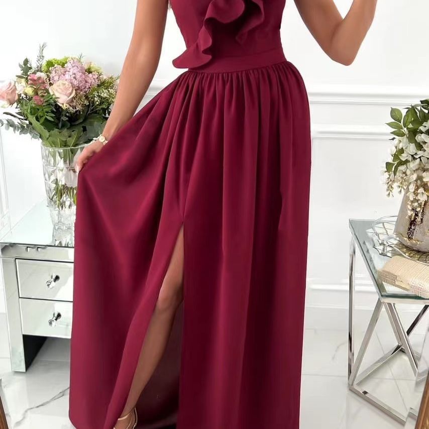 Women's Stylish Attractive Solid Color Dress Dresses