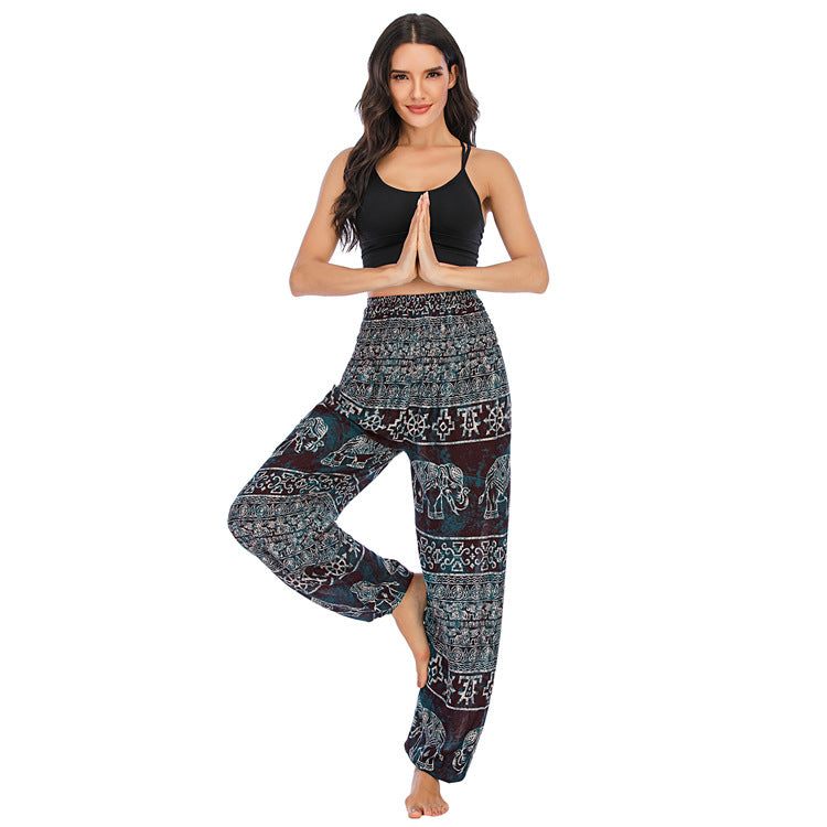 Attraktive Elefanten Yoga Pumphose Freizeithose