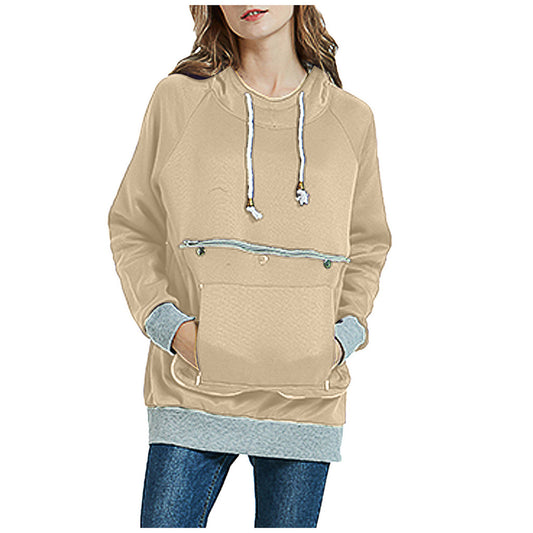 Women's Hooded For Pullover And Fleece Loose Sweaters