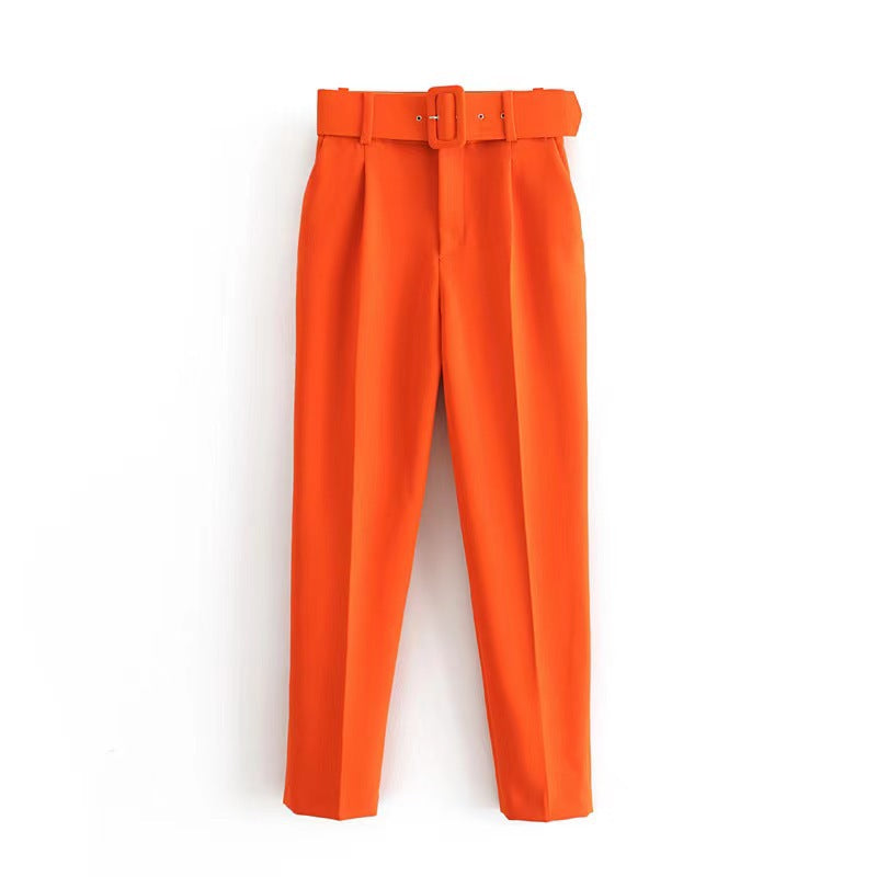 Casual Micro Elastic Slim Fit Figure Flattering Pants