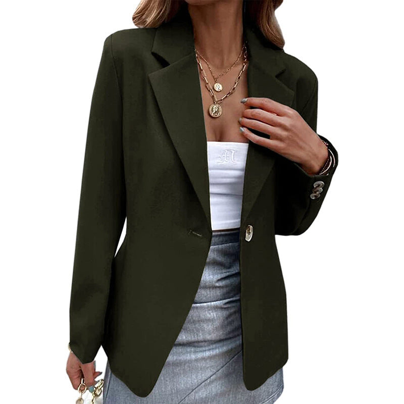 Women's Casual Long-sleeved Solid Color Button Suits