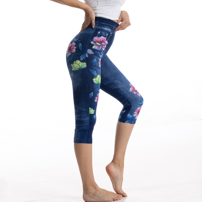 Slim Fit-Jumpsuits aus Stretch-Denim für Damen mit Hüfthöhe