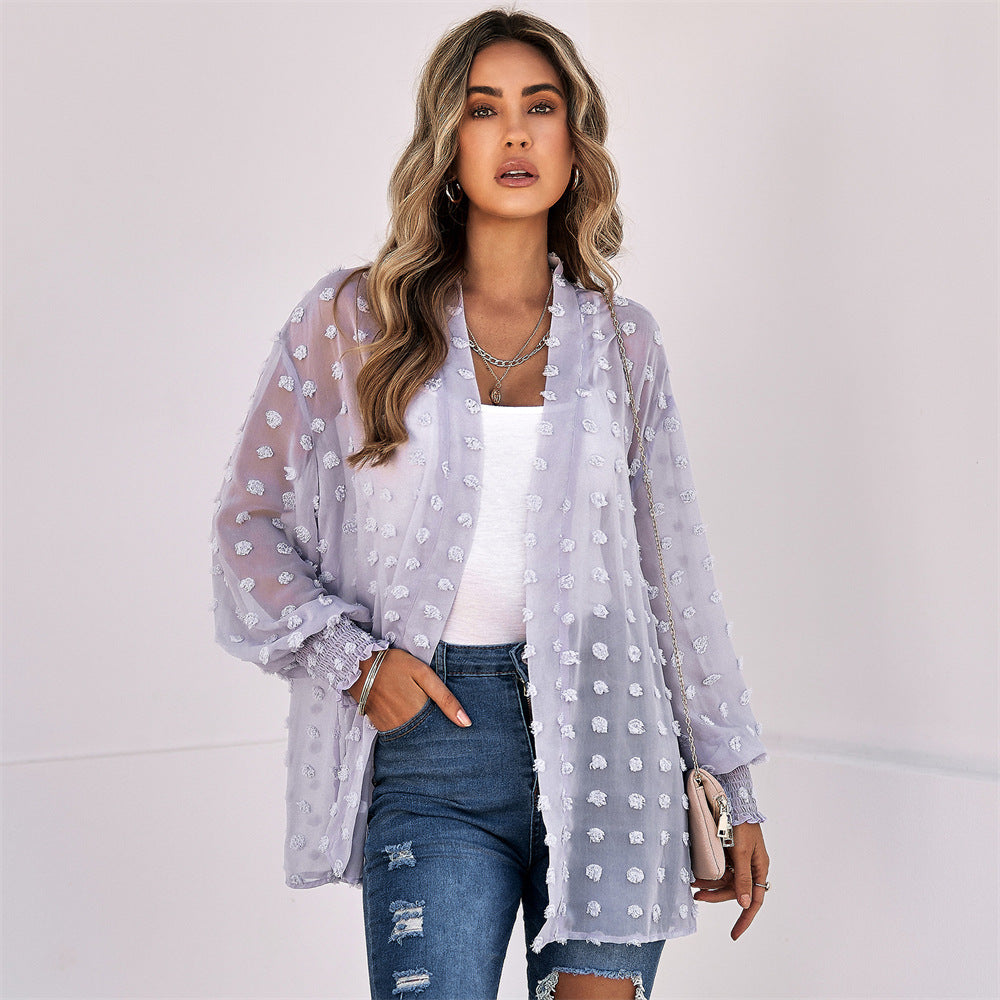 Fashion Versatile Casual Beach Shawl Chiffon Blouses